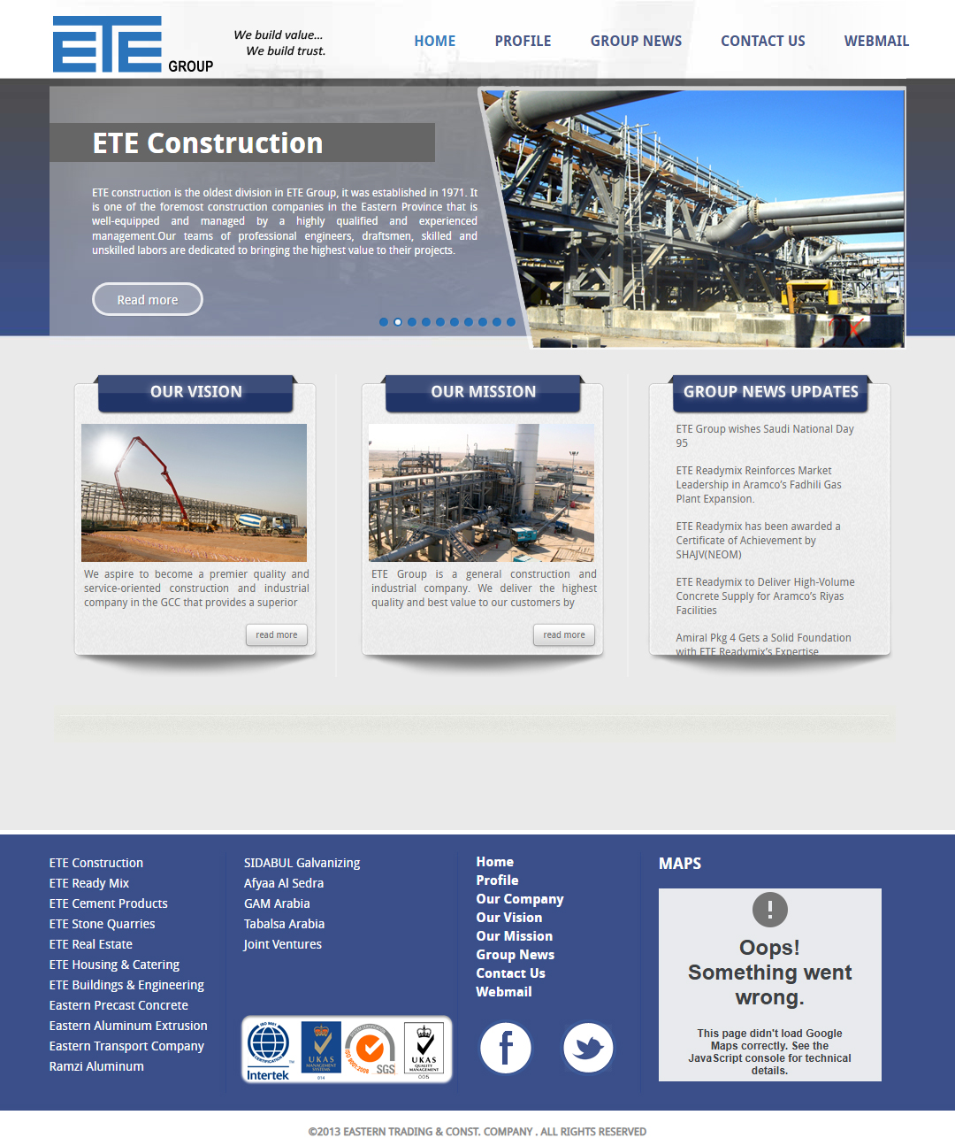 ETE Group pleased to announce the launch of the New Website