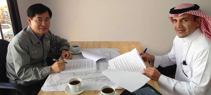 ETE READYMIX and Hyundai Heavy Industries (HHI) welcome 2014 with Shuqaiq Steam Power Plant Project (SSPP) Pact.