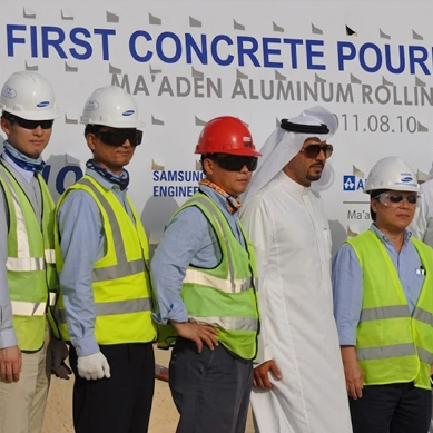 First Concrete Pouring Ceremony